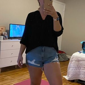 Vera Wang Black Blouse